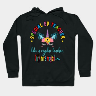 Special Ed Teacher Unicorn Magical Sped Back To School Hoodie